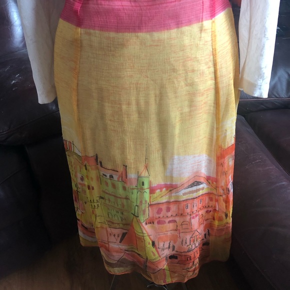 Raindrops Rayon Boho Skirt - Picture 4 of 8